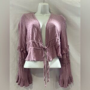 Love Tree Crochet Long Sleeve
Cropped Tops &Shirts for Women for sale Medium